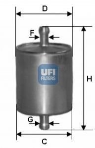 Фильтр топливный UFI 31.836.00