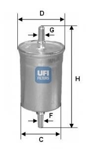 Фільтр паливний UFI 31.846.00