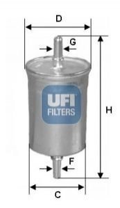 Фильтр топливный UFI 31.941.00