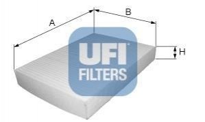 Фільтр, повітря у внутрішній простір UFI 53.111.00