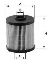 Фільтр палива Mercedes S210, W210, W202, S202, M-Class, W220, CLK-Class UNIFLUX FILTERS xn171