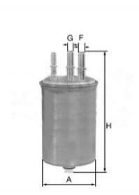 Фільтр палива SsangYong Kyron, Rexton, Ford Connect, Transit, SsangYong Actyon UNIFLUX FILTERS xn389