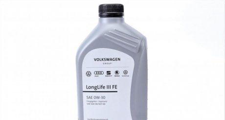 Олива 0W30 LongLife III FE (1л) VW504.00/507.00 VAG gs55545m2