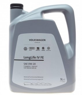Масло 0W20 LongLife IV (5L) VW 508.00/509.00 VAG gs60577m4