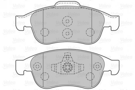 Тормозные колодки дисковые DACIA/RENAULT Dokker/Duster/Lodgy/Captur/Megane/Scenic "1,2-2,0 "F "08>> Valeo 301059