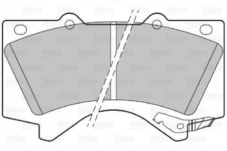 Тормозные колодки дисковые TOYOTA LandCruiser/Prado "2,8-4,7 "F "08>> Toyota Land Cruiser, Tundra Valeo 301339