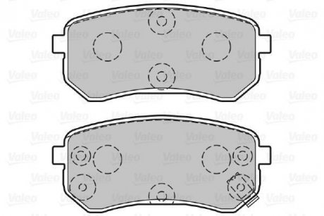 Гальмівні колодки дискові HYUNDAI/KIA i10/Picanto "1,0-1,2 "R "04-17 KIA Picanto, Hyundai I10 Valeo 301706