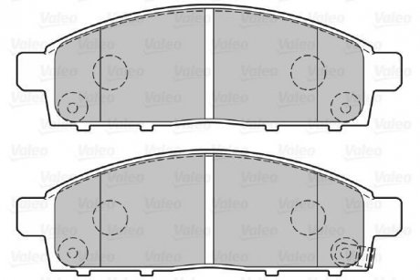 Тормозные колодки дисковые MITSUBISHI L200 "2,4-2,5 "F "05>> Valeo 301893