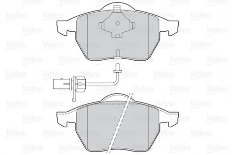 Тормозные колодки дисковые FORD/SEAT/VW Alhambra/Galaxy/Sharan "1,8-2,8 "F "95-10 Valeo 302030