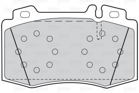 Купити Гальмівні колодки дискові MERCEDES C-Class/CLK/CLS/E-Class/S-Class/SL/SLK "1,8-6,0 "F "92-12 Mercedes S203, W220, S211, W211, W203, CLK-Class, CLS-Class Valeo 302044 (фото1) підбір по VIN коду, ціна 1148 грн.