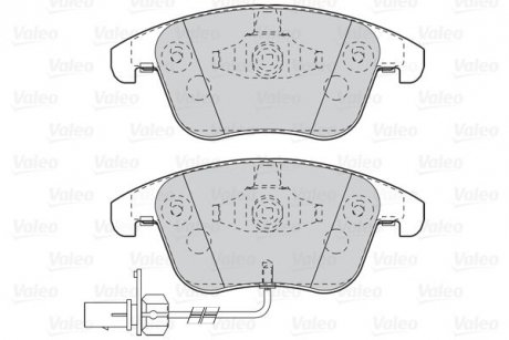 Купить Тормозные колодки дисковые AUDI A4/A5/S5 "1,8-3,2 "F "07-17 Audi A5, A4 Valeo 302098 (фото1) подбор по VIN коду, цена 1423 грн.