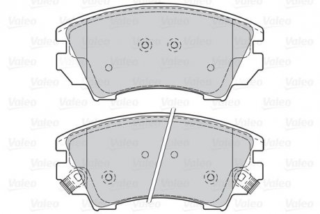 Тормозные колодки дисковые CHEVROLET/OPEL Malibu/AstraJ/Cascada/InsigniaA/Zafira "1,4-2,4 "F "08>> Valeo 302117