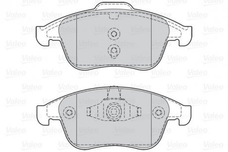 Купити Гальмівні колодки дискові RENAULT Clio/GrandScenic/Laguna/Megane/Scenic "1,2-2,0 "F "07>> Renault Megane, Scenic, Grand Scenic, Latitude, Laguna, Clio Valeo 302128 (фото1) підбір по VIN коду, ціна 1167 грн.