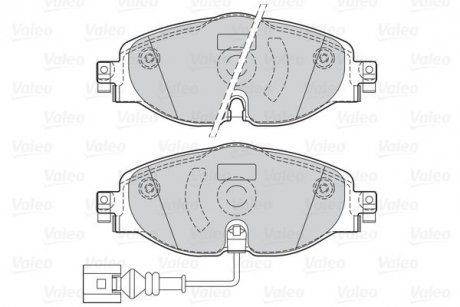 Купити Гальмівні колодки дискові VAG A3/Q2/TT/Octavia/Golf/Passat/Tiguan "1,0-2,0 "F "12>> Audi A3, Seat Leon, Volkswagen Golf, Skoda Octavia, Audi TT, Volkswagen Passat, Skoda Superb, Volkswagen Touran, Caddy, Tiguan, Skoda Kodiaq Valeo 302145 (фото1) підбір по VIN коду, ціна 1254 грн.