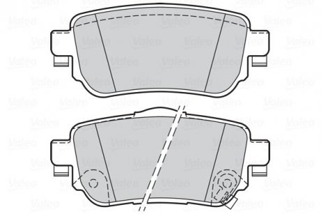 Гальмівні колодки дискові NISSAN/RENAULT X-Trail(T32)/Kadjar "1,2-1,6 "R "14>> Nissan Qashqai, X-Trail, Renault Kadjar, Koleos Valeo 302165