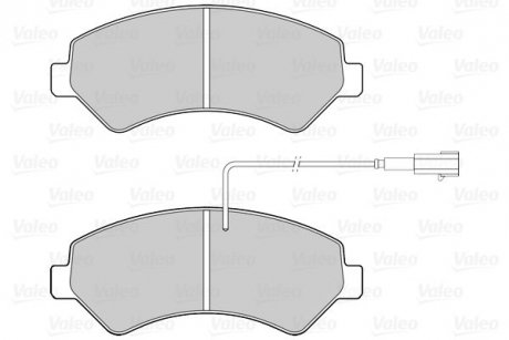 Купити Гальмівні колодки дискові CITROEN/FIAT/PEUGEOT Jumper/Ducato/Boxer "2,0-3,0 "F "06>> Fiat Ducato, Peugeot Boxer, Citroen Jumper Valeo 302264 (фото1) підбір по VIN коду, ціна 1570 грн.