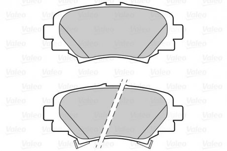 Гальмівні колодки дискові MAZDA 3 "1,5-2,2 "R "13>> Valeo 302288