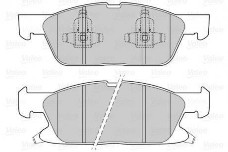 Купити Гальмівні колодки дискові FORD/FORD USA Edge/Galaxy/S-Max "1,5-2,0 "F "15>> Ford S-Max, Galaxy Valeo 302311 (фото1) підбір по VIN коду, ціна 1923 грн.