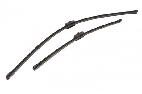 Комплект склоочисників SILENCIO FLAT BLADE SET / безкаркасні / 650 • 420 мм. / + спойлер / Toyota Land Cruiser, Honda Civic, Suzuki Swift, BMW F13, F12, Peugeot 207, Ford Focus, Fiat Croma, Ford KA, Toyota 4-Runner, Opel Combo Valeo 574324