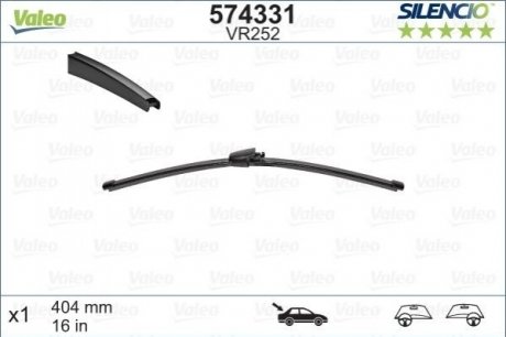 Щетка стеклоочистителя (задняя) (400mm) VW T5/Caddy III 03-15 Subaru Impreza Valeo 574331