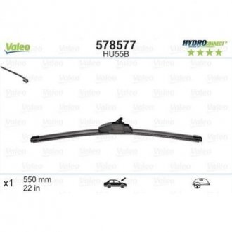 Купить Стеклоочиститель Opel Meriva, Mercedes W168, Opel Zafira, Honda Civic Valeo 578577 (фото1) подбор по VIN коду, цена 606 грн.