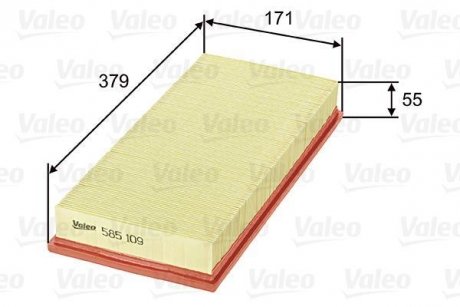 Фильтр воздушный Mercedes W124, S124, SsangYong Korando, Mercedes G-Class Valeo 585109