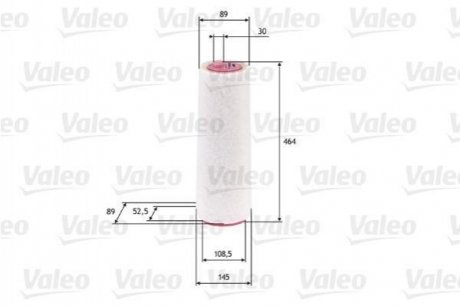 Фильтр воздушный BMW E38, E39, E65, E66, X5, E46, Land Rover Range Rover, BMW E60, E61, X3, E90, E91 Valeo 585625