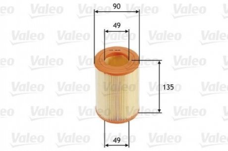 Фильтр воздушный Smart Fortwo Valeo 585681