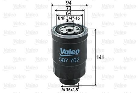 Фільтр паливний CARBODIES/FORD/LDV/LTI/NISSAN FX/Maverick/CUB/TX/Almera "1,7-4,0 "81>> Valeo ="587702"