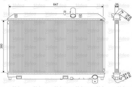Купить Радиатор охлаждения Valeo 701561 (фото1) подбор по VIN коду, цена 4796 грн.