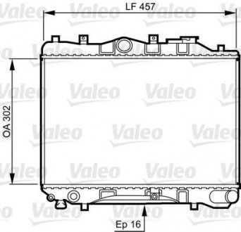 Купить Радиатор Mazda 323 Valeo 730436 (фото1) подбор по VIN коду, цена 2985 грн.