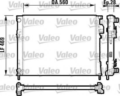 Радіатор Renault Trafic, Opel Vivaro Valeo 732846