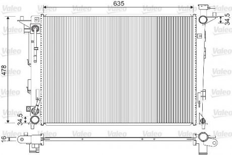 Радиатор системы охлаждения KIA Sportage, Hyundai IX35 Valeo 733213 (фото1)
