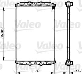 Купити Радіатор охолодження двигуна Valeo 733509 (фото1) підбір по VIN коду, ціна 23034 грн.