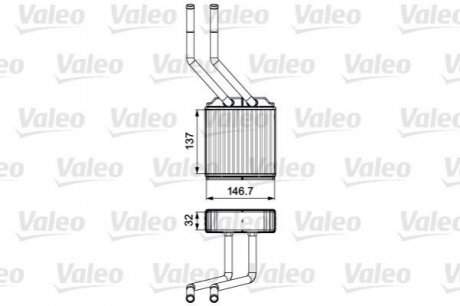 Купить Радиатор отопления Ford Transit Valeo 811520 (фото1) подбор по VIN коду, цена 1679 грн.