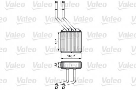 Купить Радиатор отопления Ford Transit Valeo 811520 (фото1) подбор по VIN коду, цена 1803 грн.