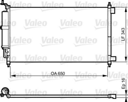 Конденсатор кондиціонера NISSAN JUKE Nissan Micra, Note, Juke Valeo 814221