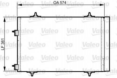 Радиатор кондиционера Peugeot 508, Citroen C5 Valeo 814365