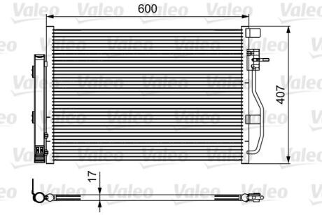 Радіатор кондиціонера AVEO/MOKKA 1.2-1.8 11- Chevrolet Aveo Valeo 814478
