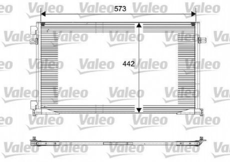 Радиатор кондиционера Opel Vectra, SAAB 9-3, Fiat Croma Valeo 817644