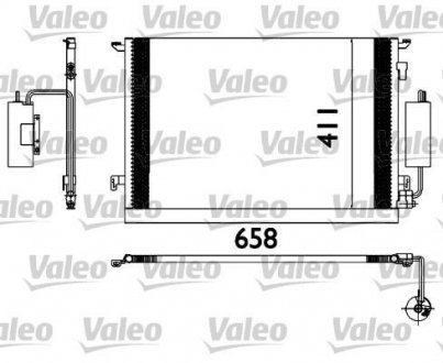 Купить Радиатор кондиционера Opel Vectra Valeo 817648 (фото1) подбор по VIN коду, цена 3556 грн.