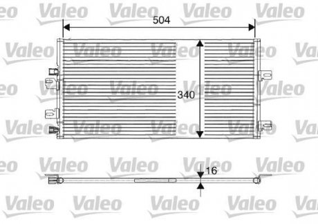 Купить Радиатор кондиционера Renault Kangoo Valeo 817687 (фото1) подбор по VIN коду, цена 3064 грн.