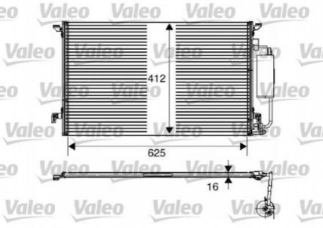 Конденсатор кондиционера Valeo 817711