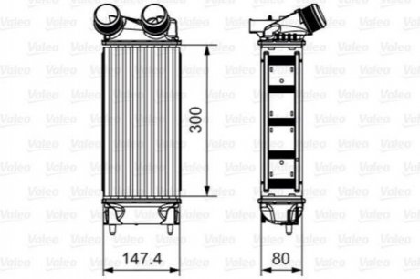 Купити Радіатор наддуву Citroen Berlingo, Peugeot 5008, 3008, Citroen DS5, C4, DS4, Peugeot Partner Valeo 818291 (фото1) підбір по VIN коду, ціна 3703 грн.