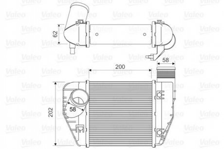 Интеркуллер Audi A6 Valeo 818326