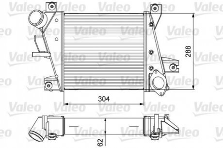 Купить Радиатор наддува Nissan X-Trail Valeo 818360 (фото1) подбор по VIN коду, цена 10299 грн.