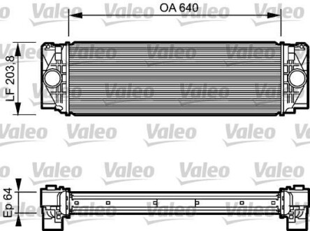 Радиатор интеркулера MB Sprinter 2.2-3.0 CDI/VW Crafter 2.5TDI 06- Valeo 818732