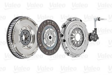 Демпфер + комплект зчеплення + вижимний Renault Megane/Scenic 1.9 dCi 08- Renault Megane, Scenic, Nissan Primera, Renault Grand Scenic Valeo 837341