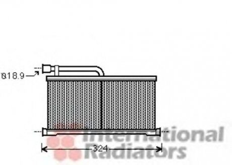 Радиатор печки Audi A6 04-11 Audi A6 Van Wezel 03006296