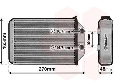 Купить Радіатор обігрівача AUDI A 6/S 6 (C5) (01-) Audi A6, Allroad Van Wezel 03006393 (фото1) подбор по VIN коду, цена 2493 грн.